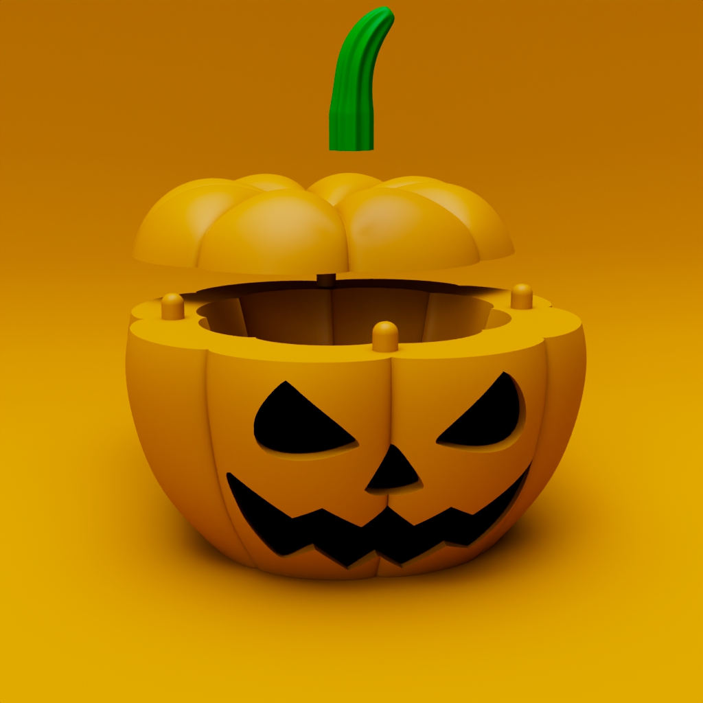 Halloween Pumpkin Candy Holder