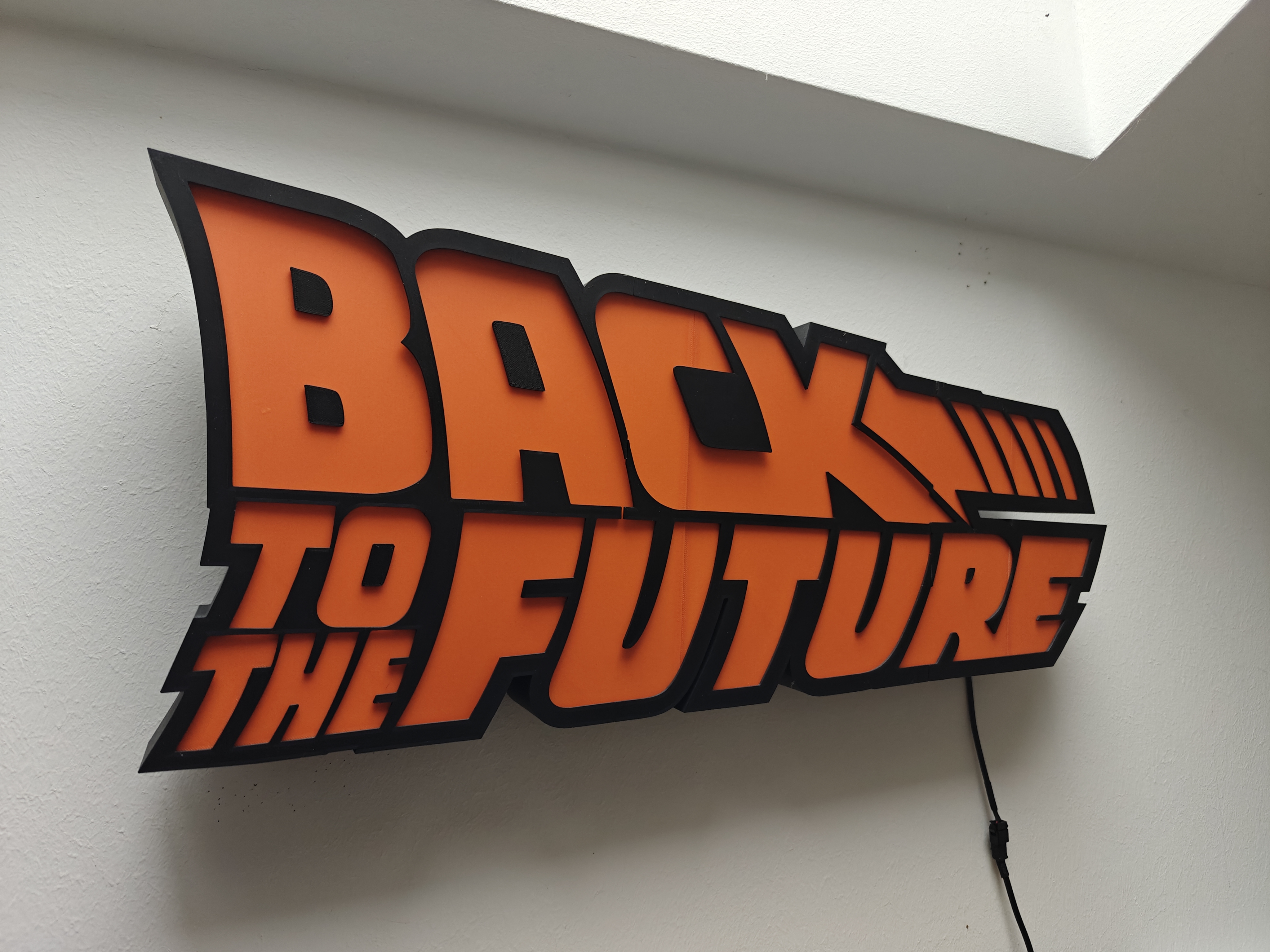 Lightbox Back To The Future Big Led Lamp 54cm Gamer