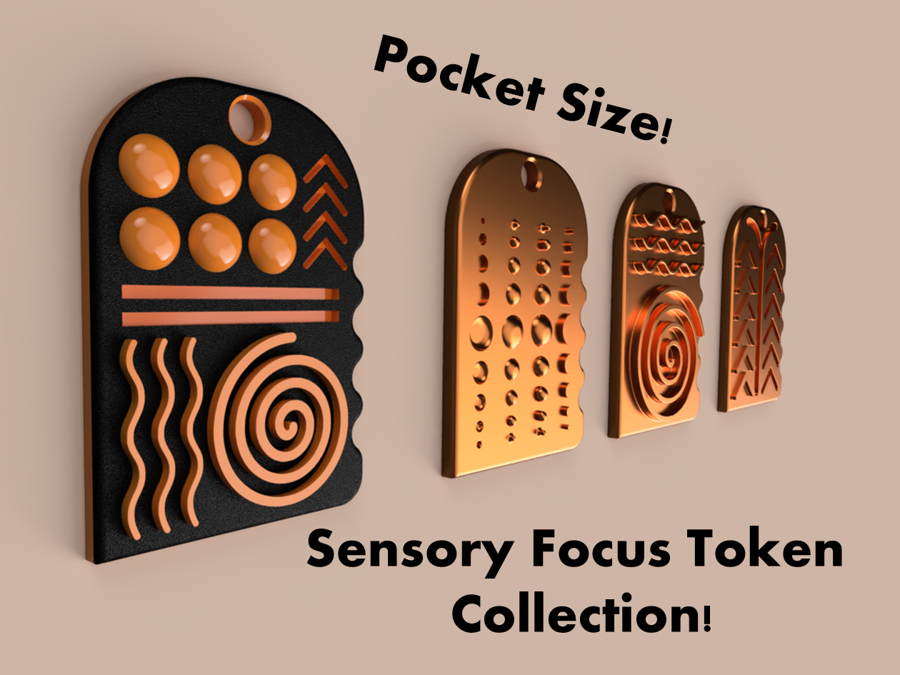 Sensory Focus Tokens - Pocket Size - Silent Fidget Collection