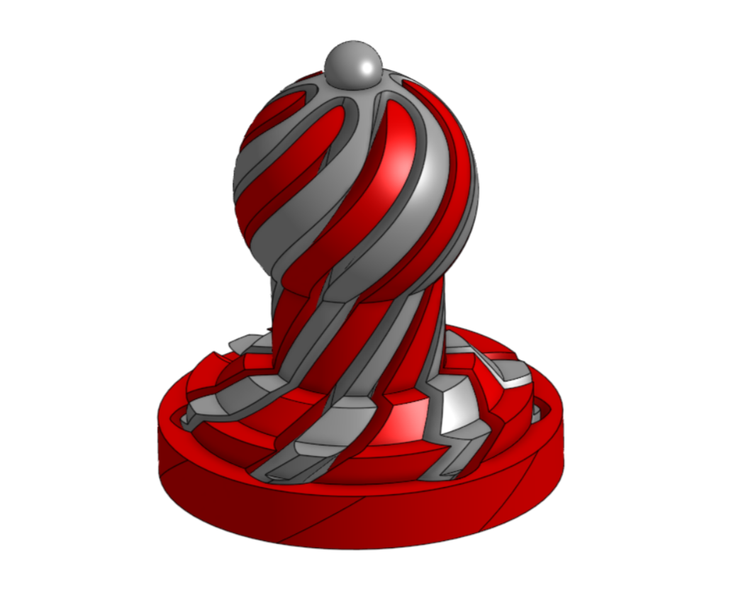 1.75" Diameter Spiral Fidget Pawn