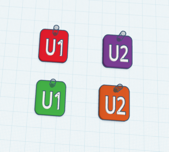 Berlin and Vienna U-bahn keychain set 1