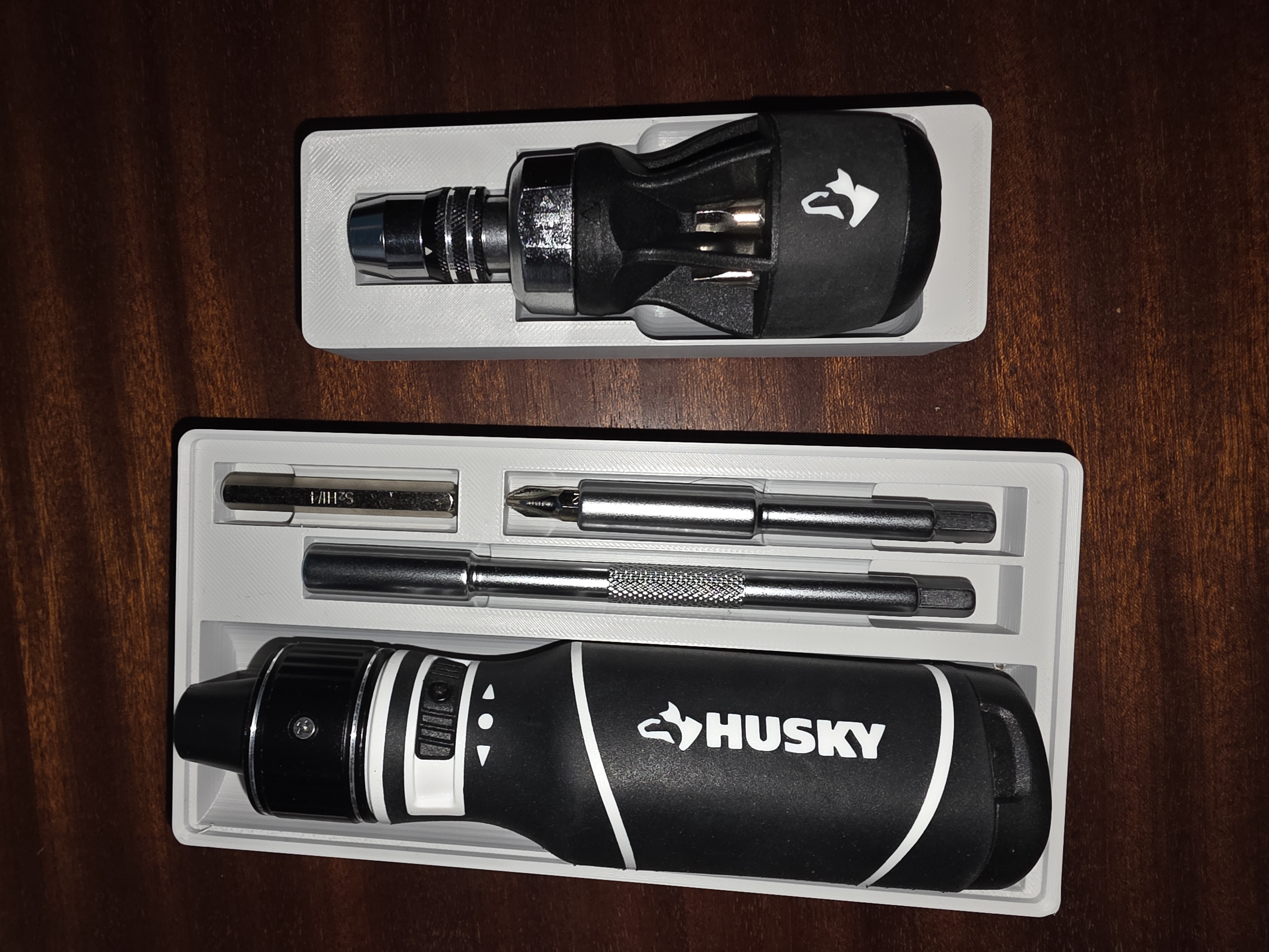 Gridfinity Holders for the Husky Ratcheting Screwdrivers