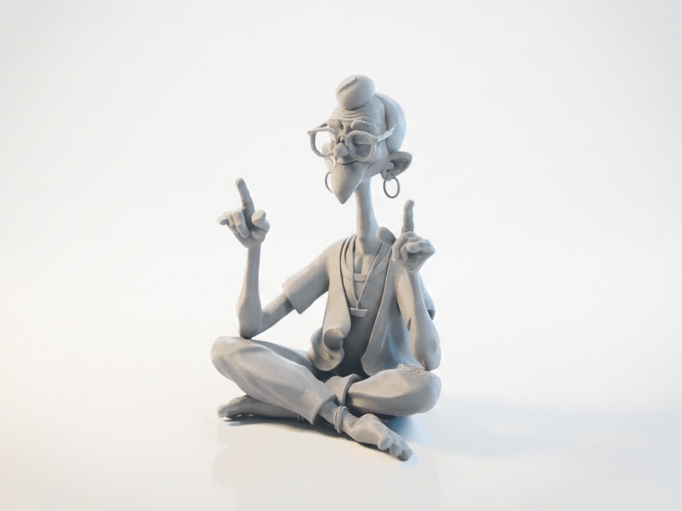 Meditating Man Figurine Fantasy 3D Printable