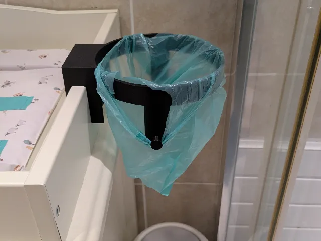 Lightweight nappy (diaper) bag holder (parametric)