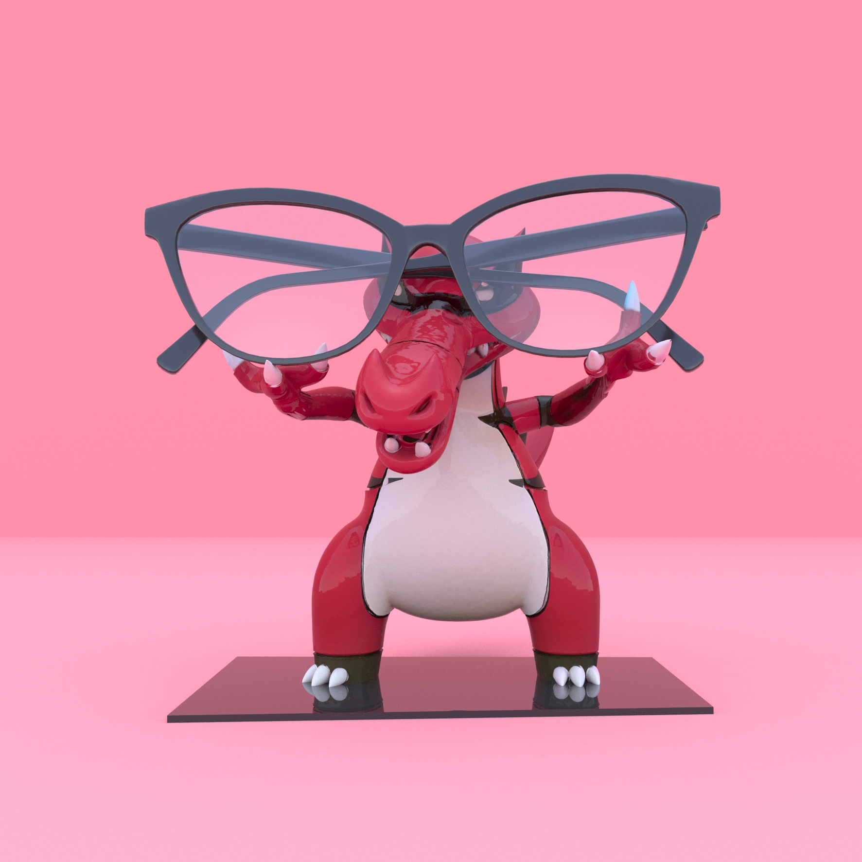 ℗553 Krookodile Sunglasses Stand 3D model Pokemon