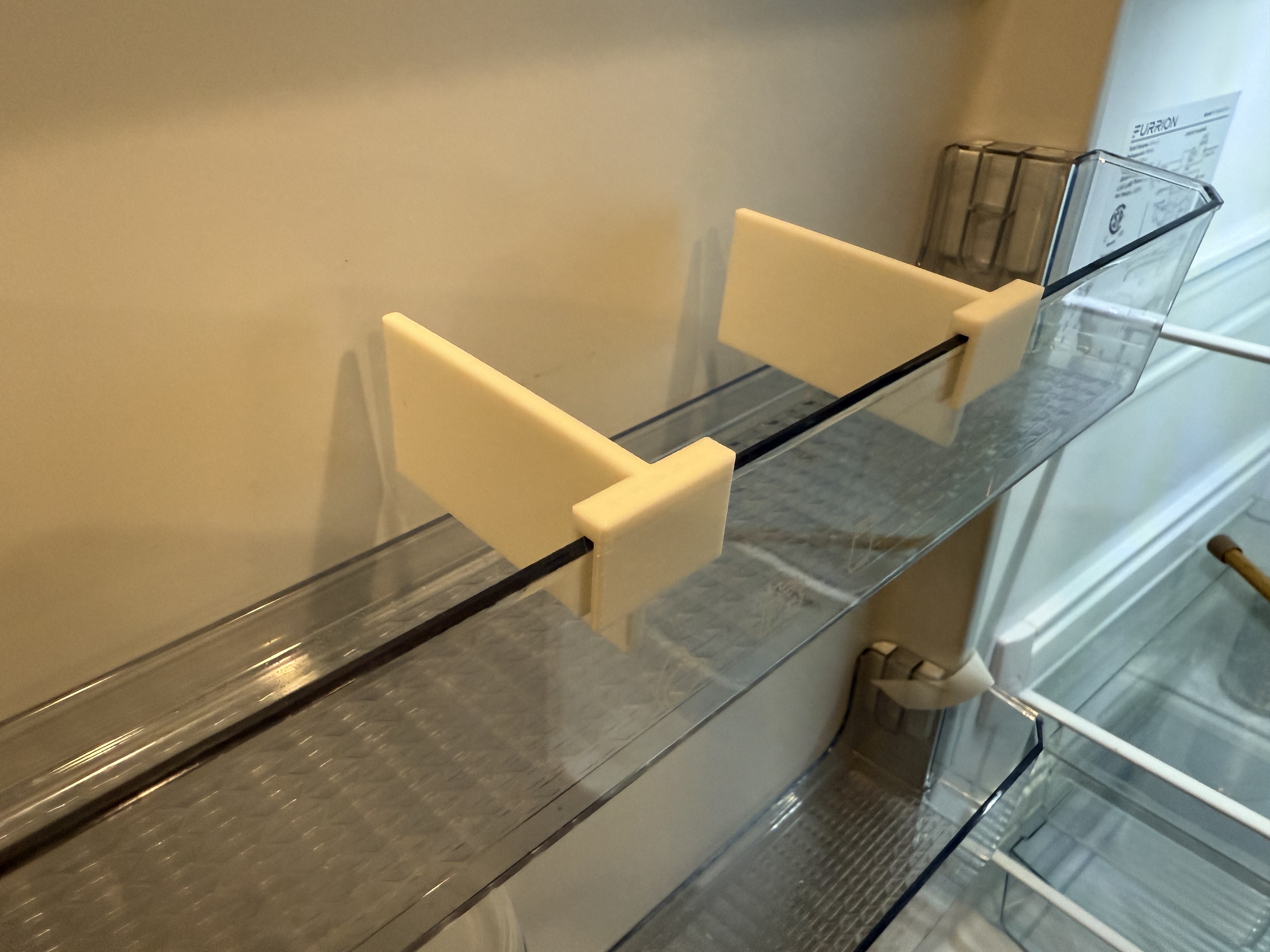 RV Refrigerator Door Shelf Divider