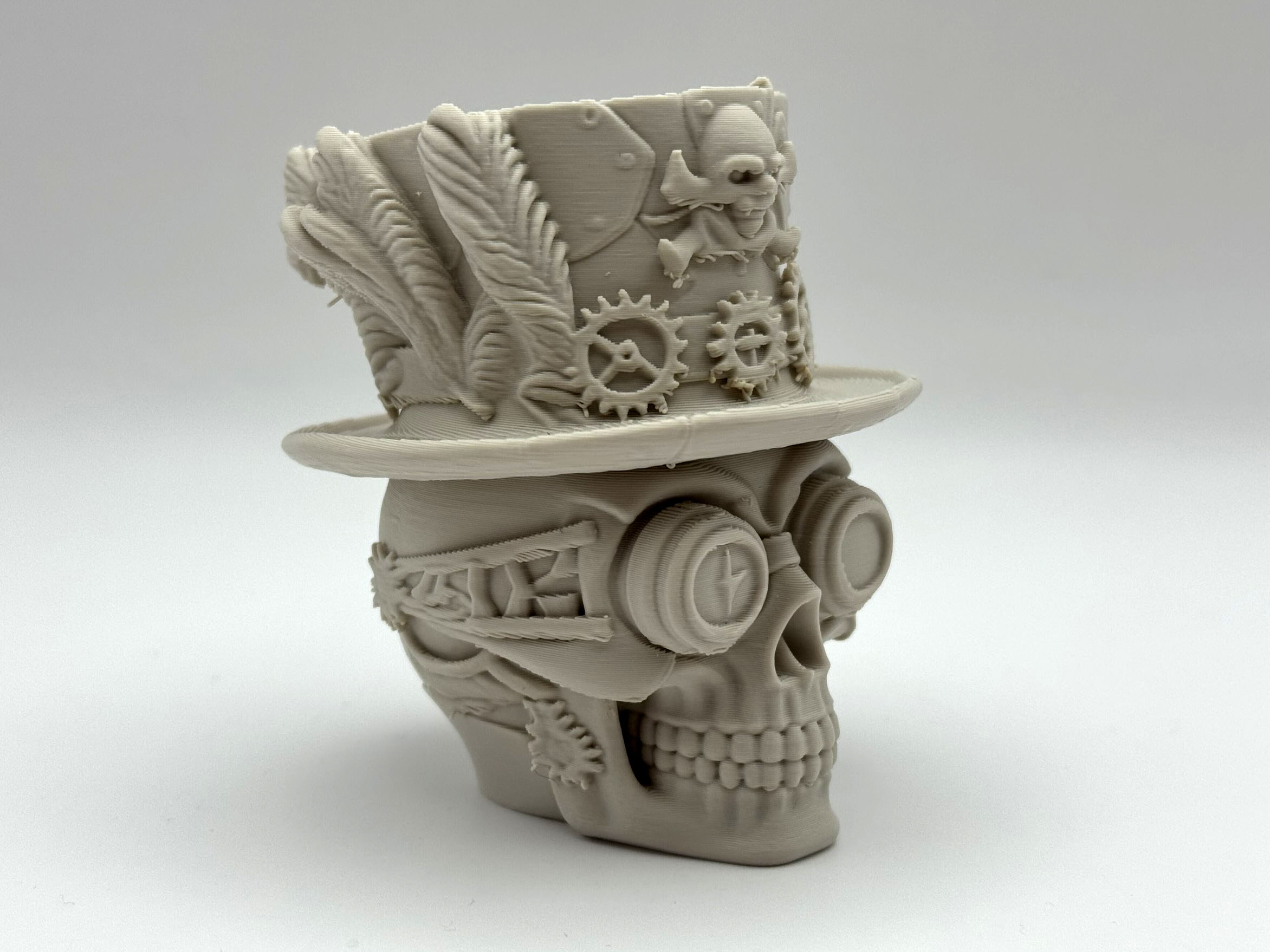 Steampunk Skull with Top Hat