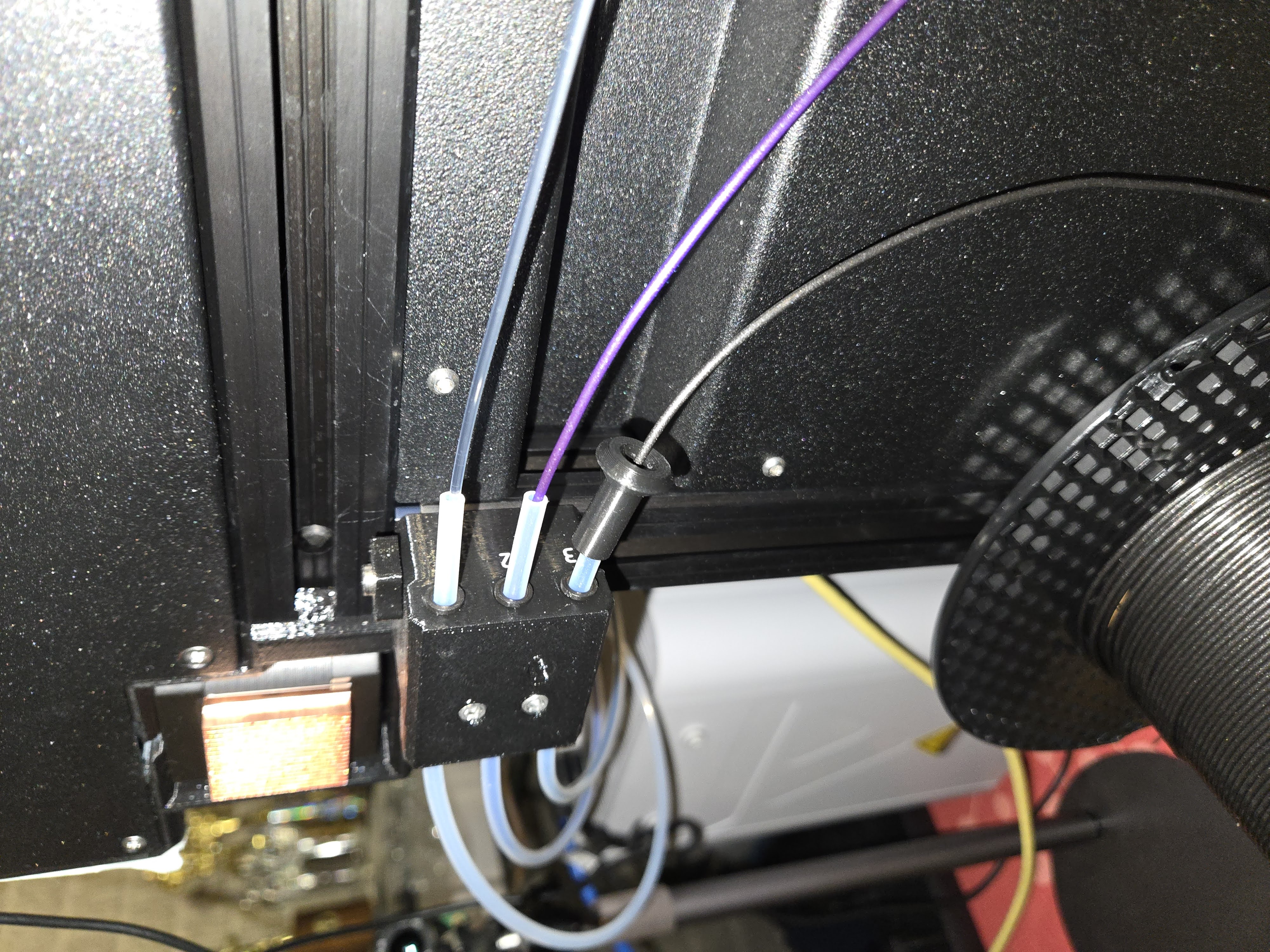 Rounded filament feed funnel for Prusa XL