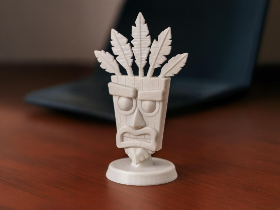 Aku Aku mask statue from native americans