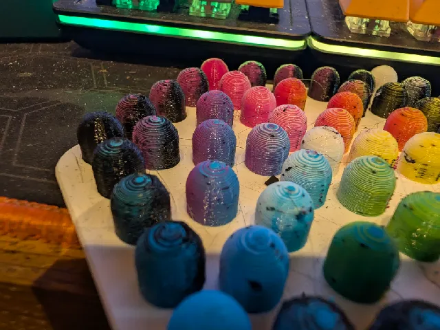 Full Spectrum Colour mixing tool alignment peg