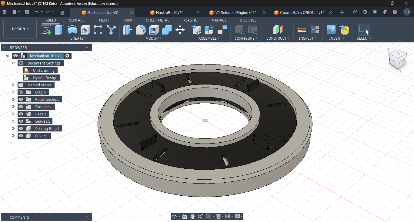 Miniatura 2 do modelo 3D Mechanical Iris