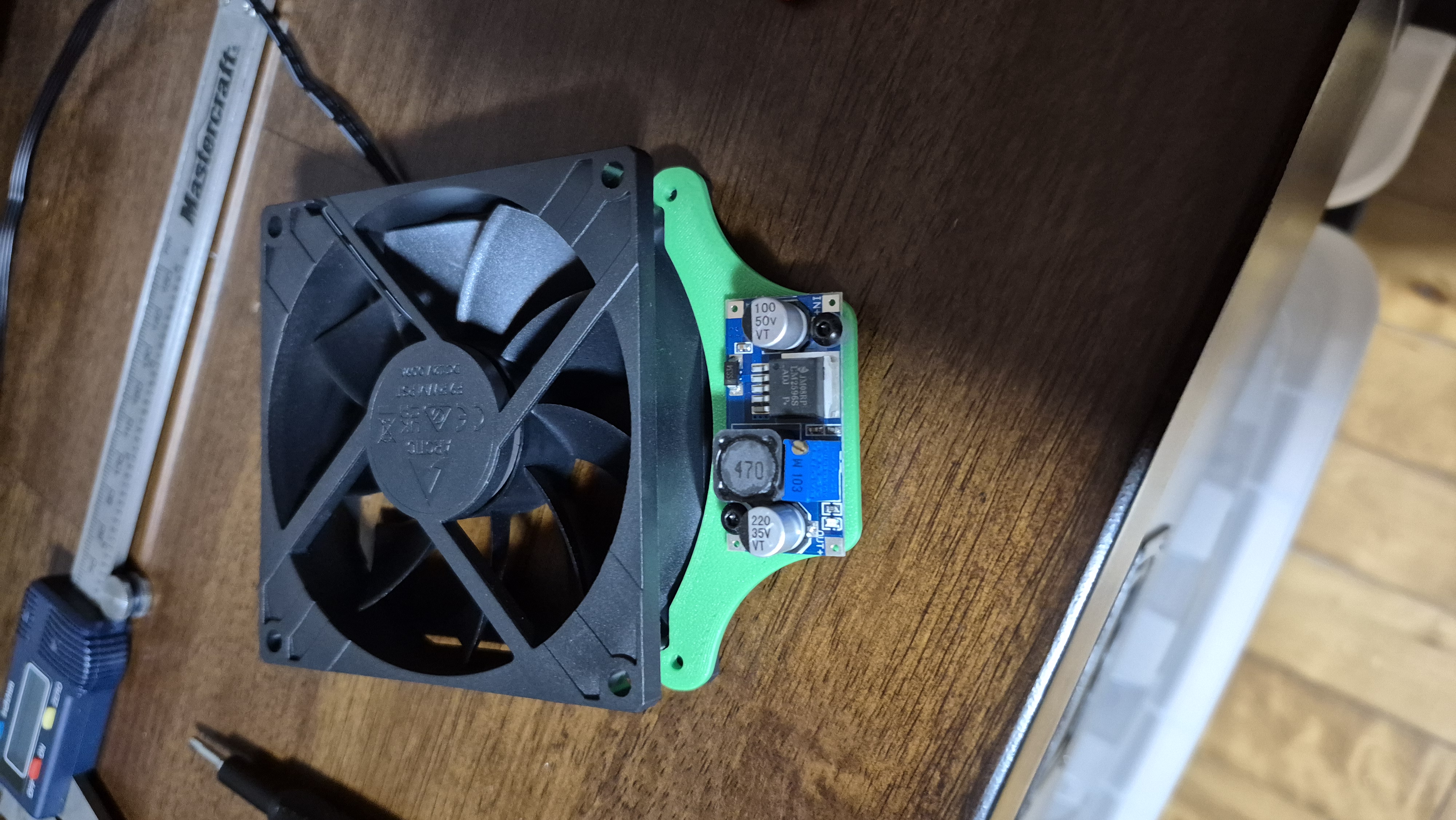 P1S X1C 92mm Chamber fan Buck Converter Mount