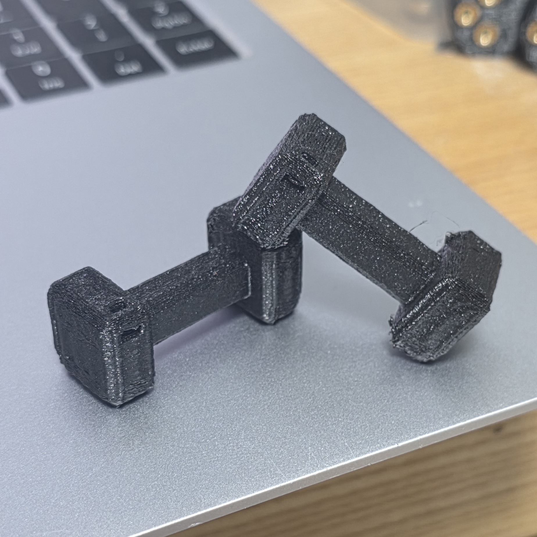 [998 mm] Mini Barbell Keychain Decor