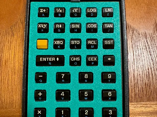 HP-41C Keyboard Overlay