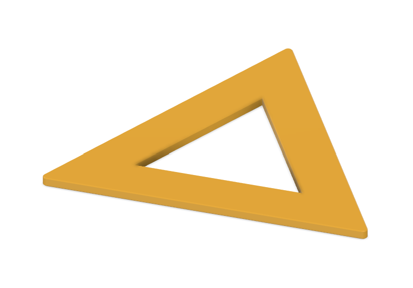 Just a Triangle 60 60 60 equilateral triangle, equal sides, empty