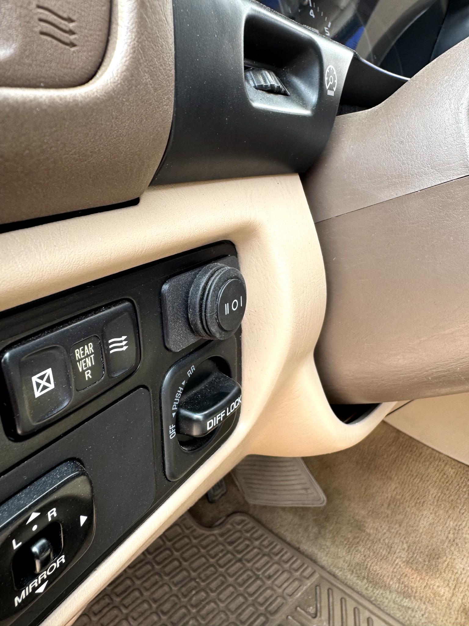Land Cruiser 100 and 3rd gen Tacoma Round Switch Blank Mount