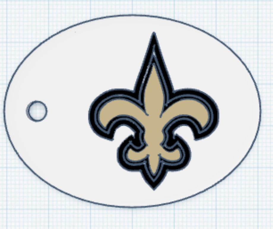 Saints Keychain