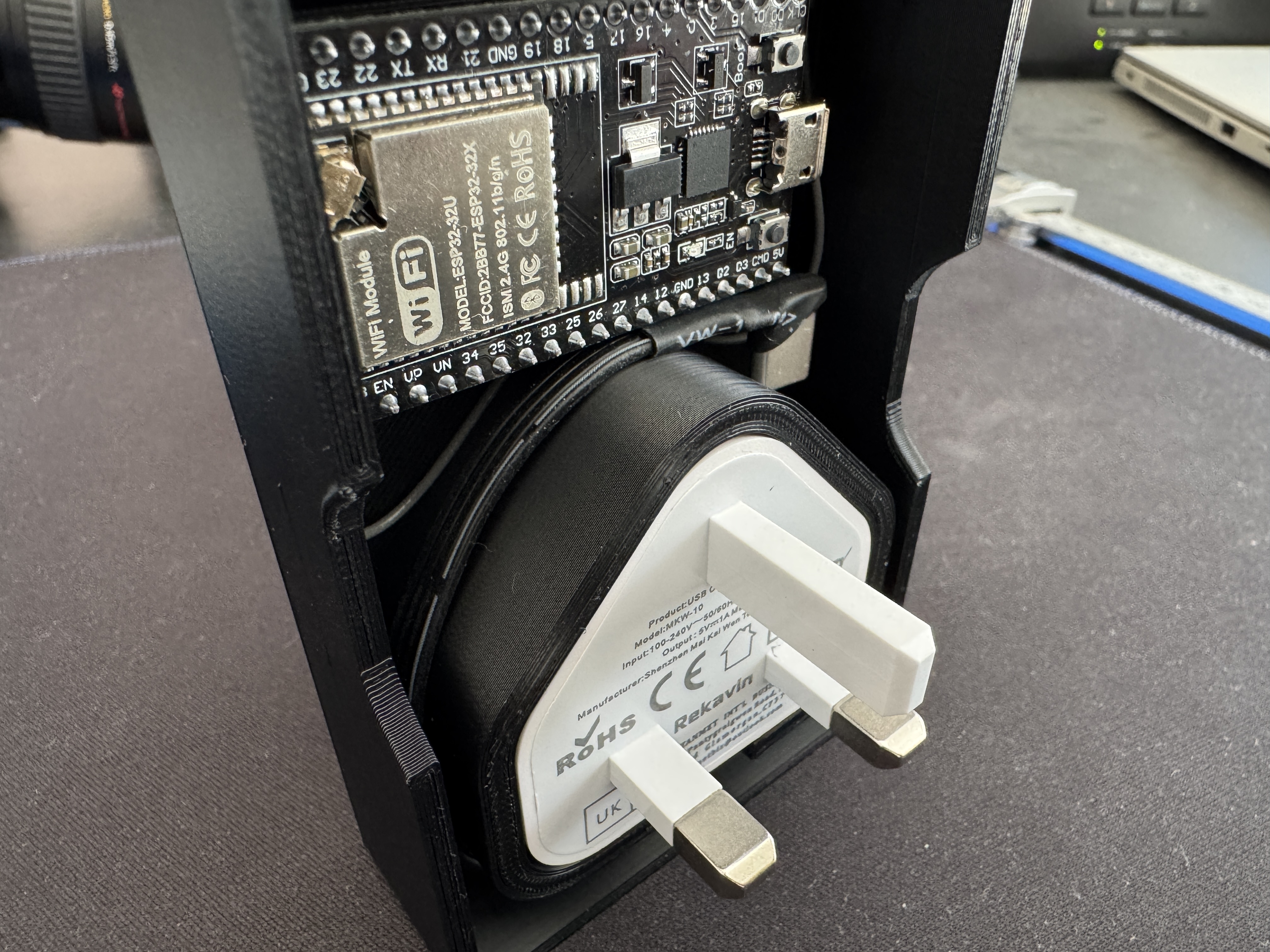 Case for ESP32 bluetooth proxy including external aerial — miniatura 2