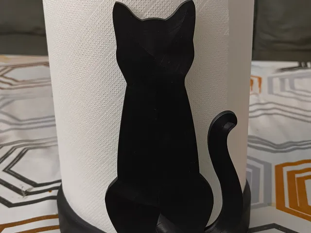 Porta rollo cocina gato