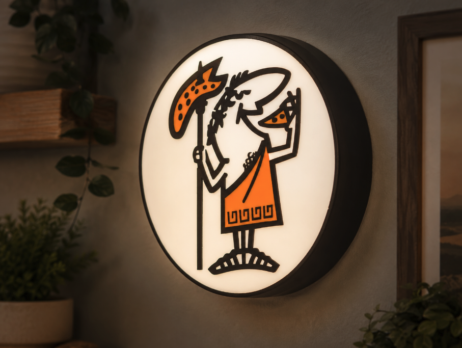 Little Caesars Pizza Pizza LED Light Box | Multi-Color 3D Printable STL