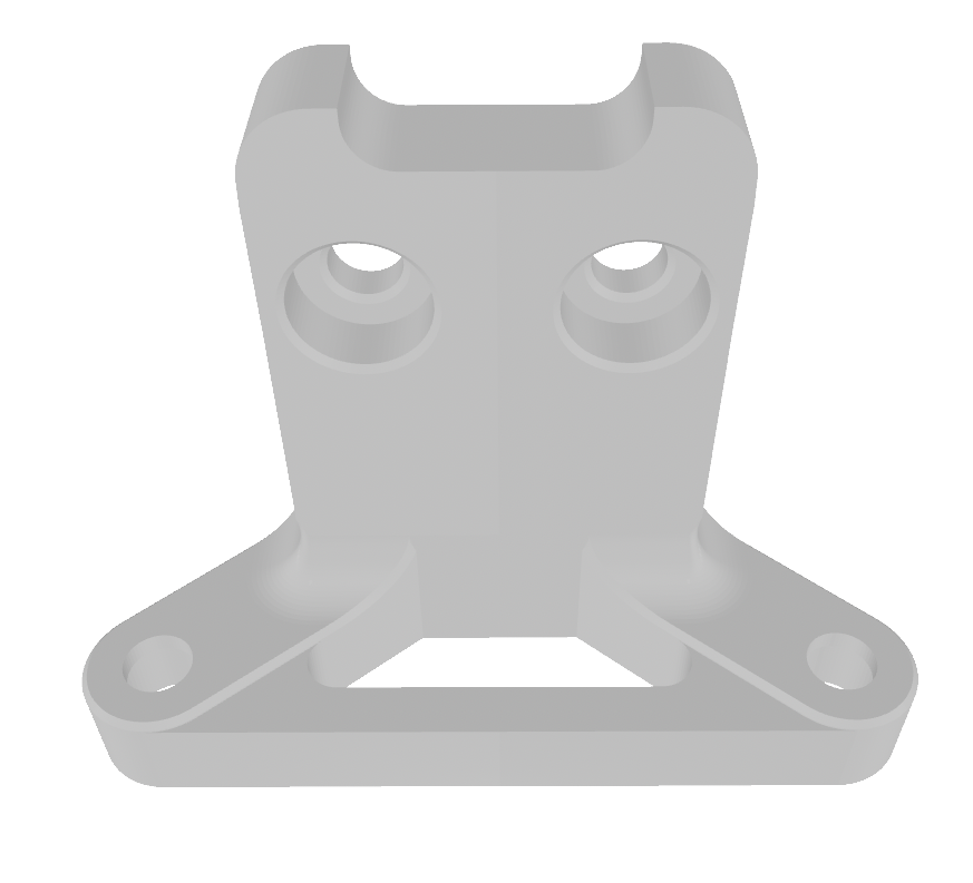 Improved Beacon/Cartographer mount for Vitalii3D CNC Dragonburner carriage no endstop