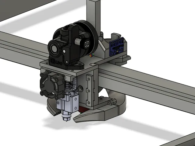 Semi-Parametric front rail 3d printer gantry