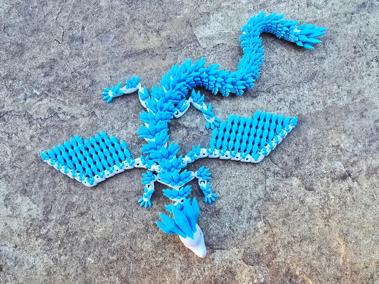 Flexi Wing Crystal Dragon by FilliFuu | Download STL model