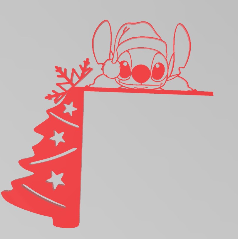 Christmas door corner Stitch