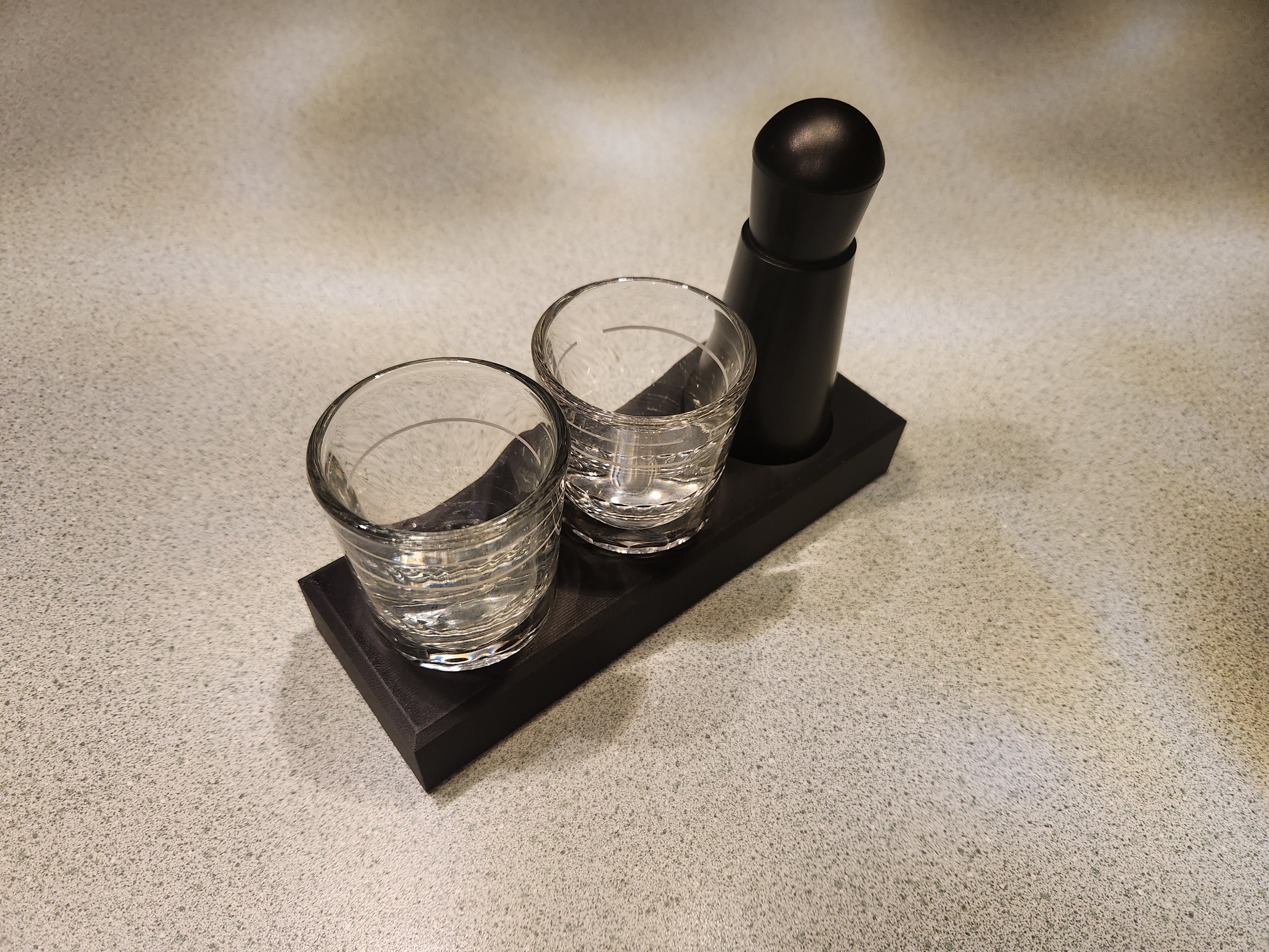 Expresso Shot Glass and Distribution Tool Caddy