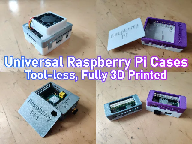 Universal Raspberry Pi Cases | For all Model A/B/Zero Variants | 1B/1A/1B+/1A+/2/3B/3A+/3B+/4/5/Zero/Zero 2W