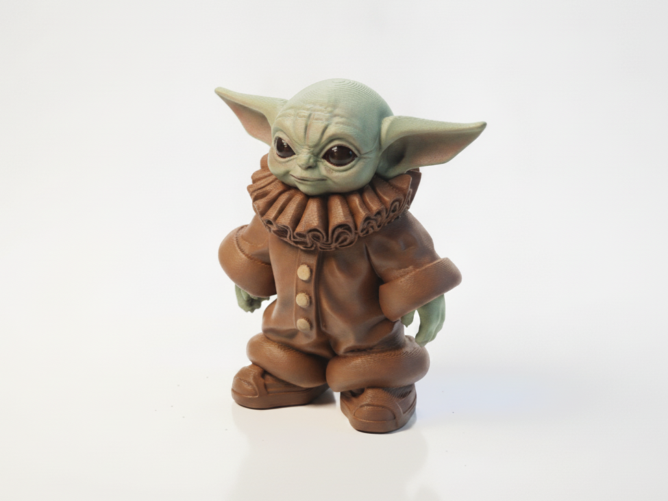 Clown Grogu Skull Figurine Star Wars 3D Printable