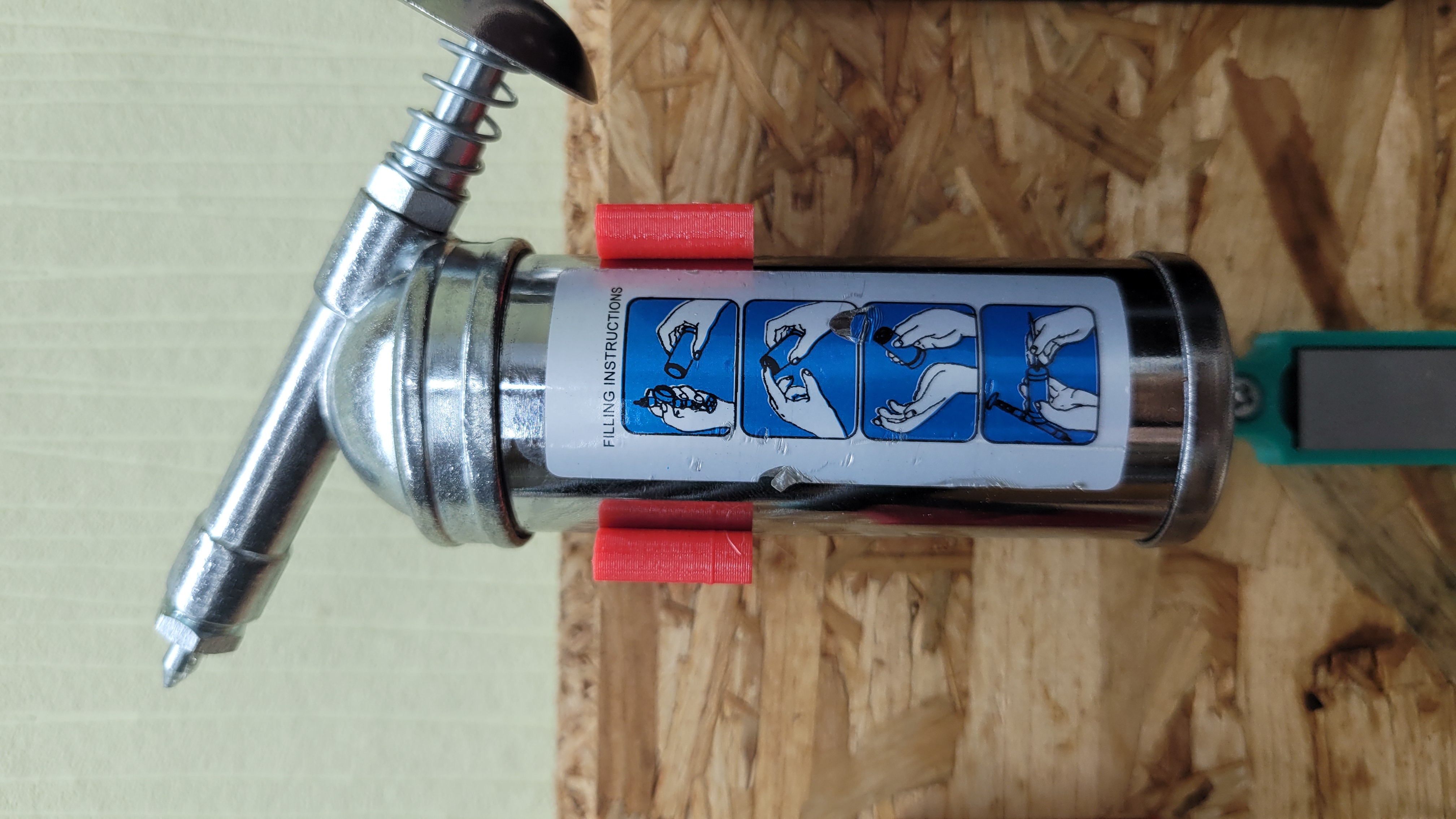 Grease gun Hazet wall mount 3D model