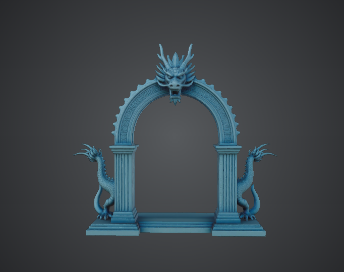 Dragon Archway Gate – Fantasy Dragon Portal