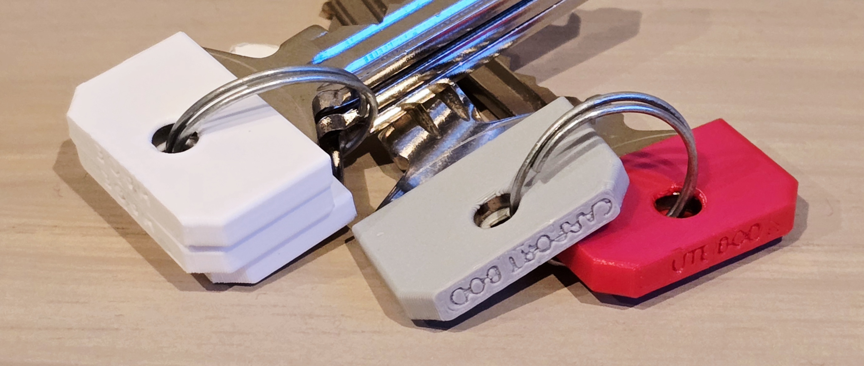 Key cover sleeve for color coding or adding text in slicer