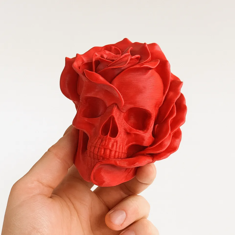 THE SKELETON HEAD ROSE / FORBIDDEN ROSE / GOTHIC by Sektor 7