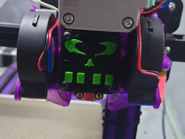 Megabyte (ReBoot) emblem fan guard for 40mm fan