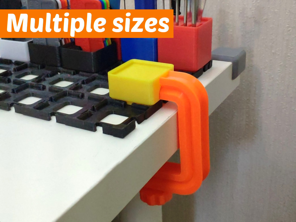 Gridfinity table clamp