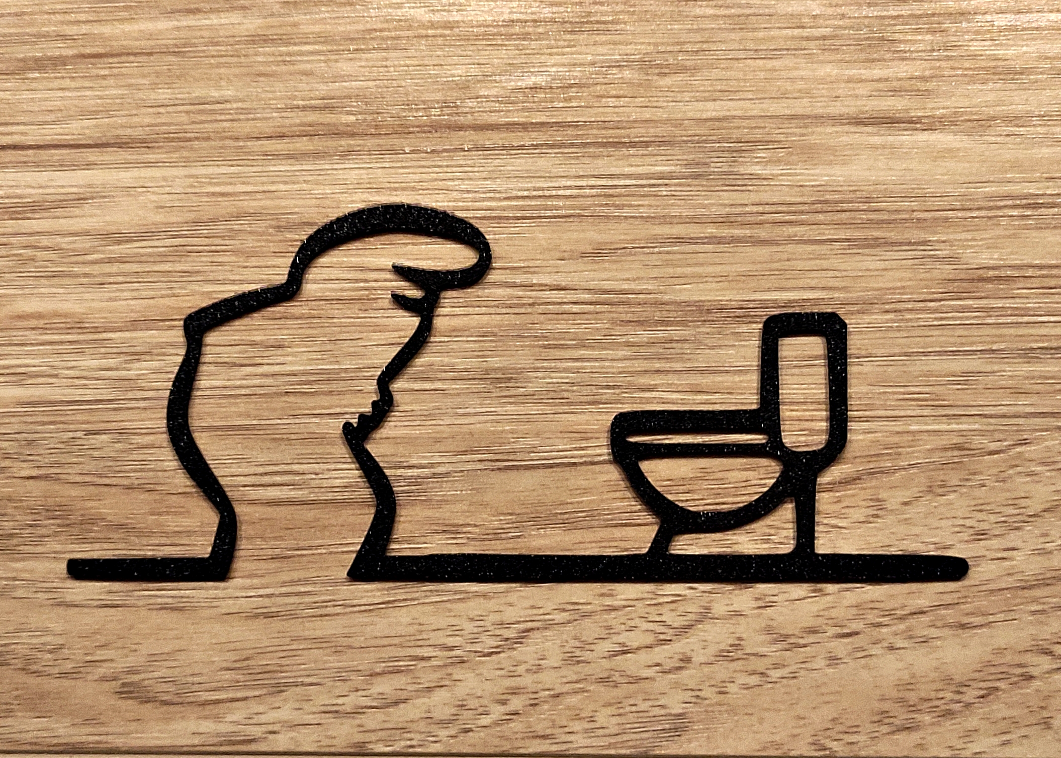 Funny “WC” Door Hanger – La Linea Balum 147