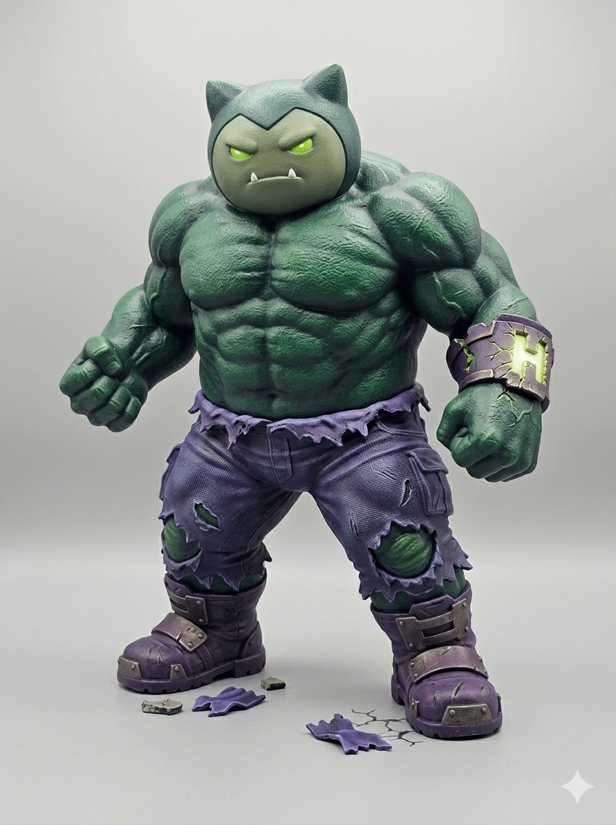 Snorlax x Hulk / Pokemon x Marvel