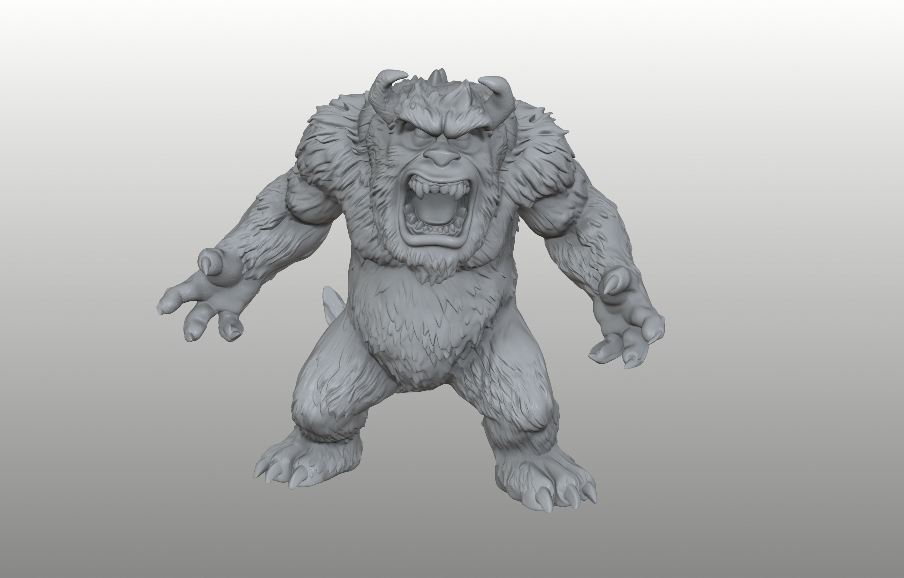 Sully - Blue Furry Beast - Pre-Supported