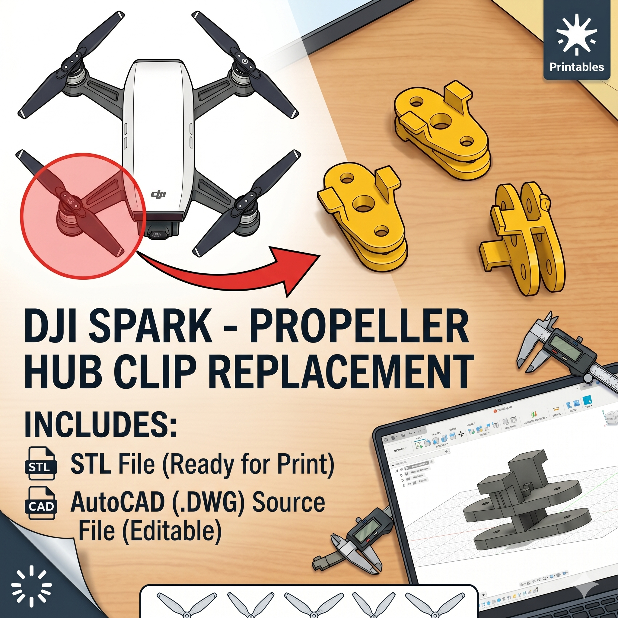 DJI Spark Propeller Hub Clamp