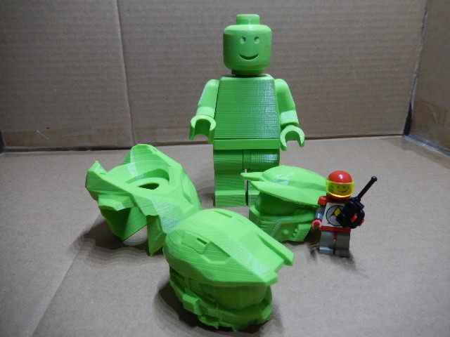 lego minifig halo armor, ninja and more 3D model
