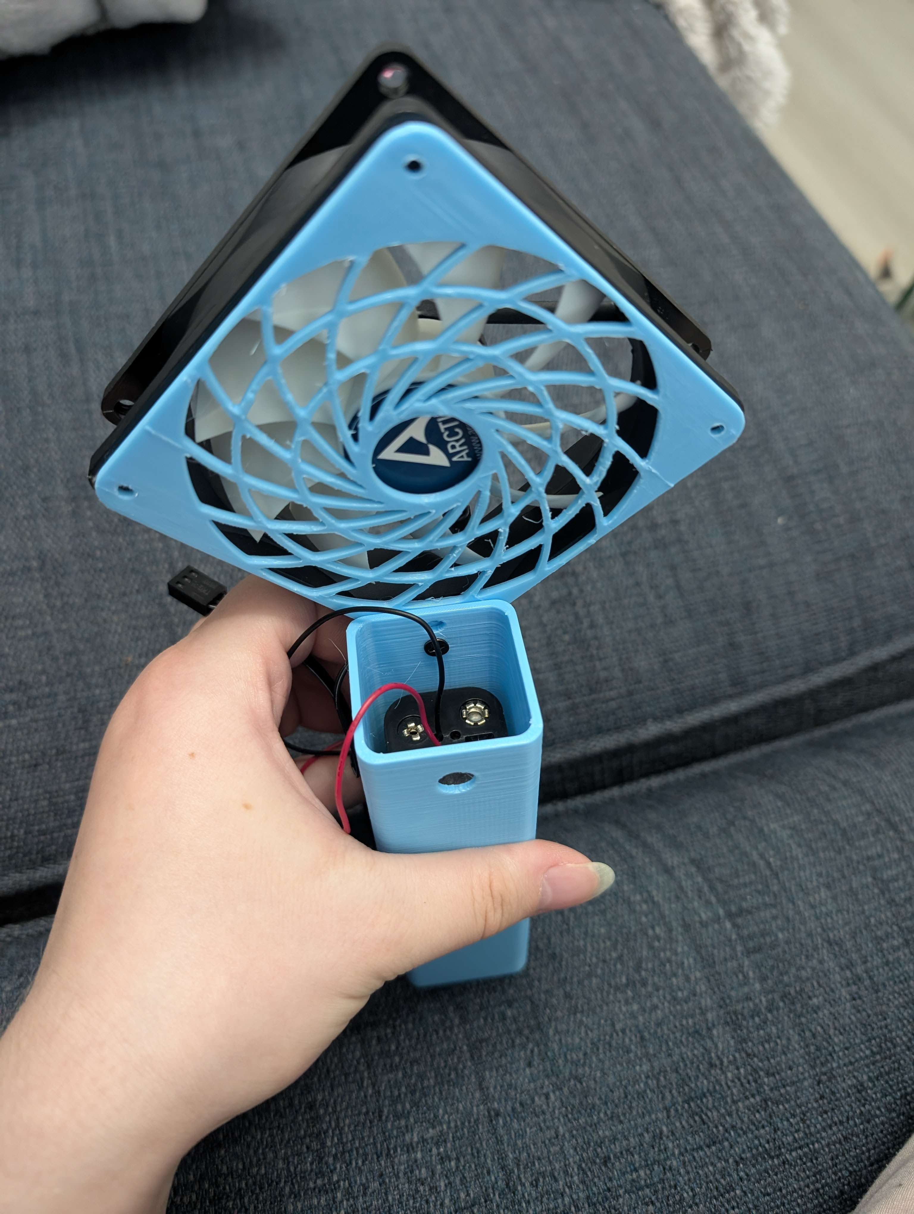 Simple portable fan (and 92mm Noctua airflow amplifier)