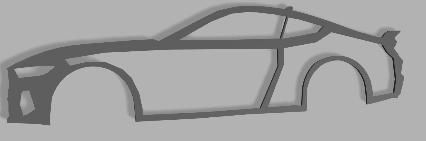 Ford Mustang S650 silhouette