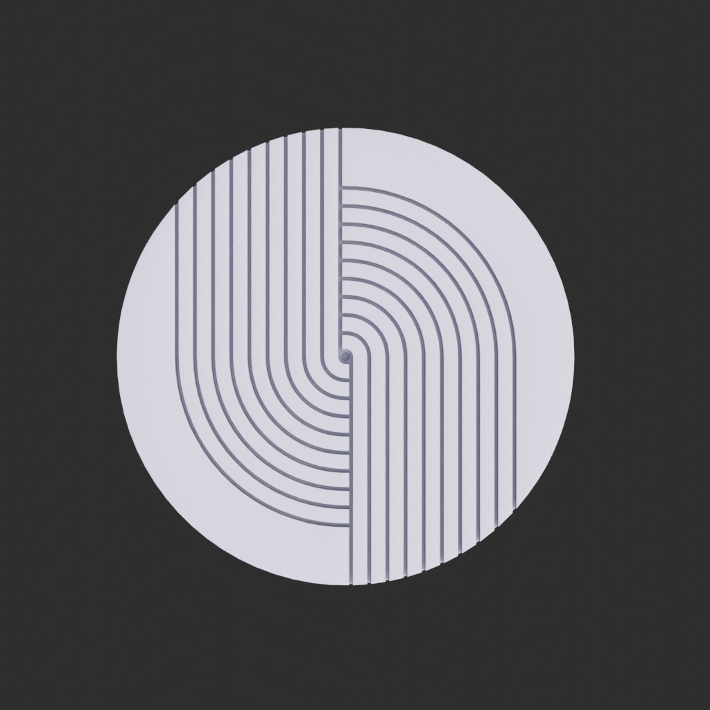 Circular Fluted Clock — thumbnail 3