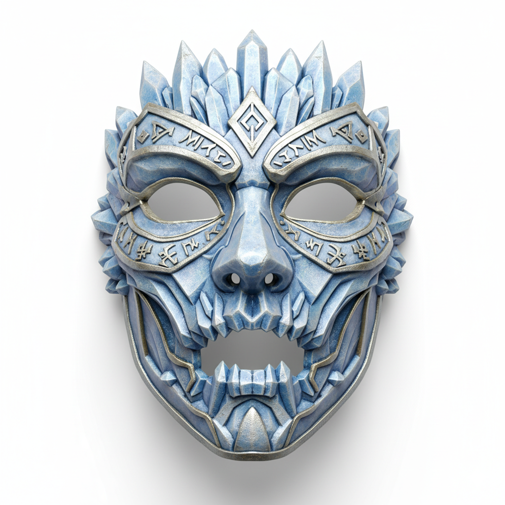 Crystal Ice Sorcerer, mask, cosplay, wearable, costume, face, helmet