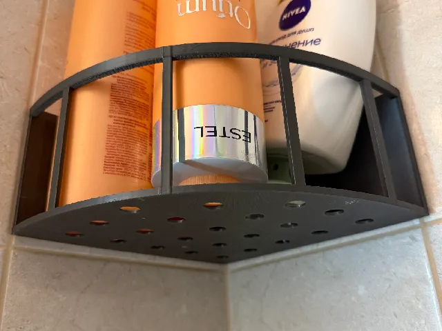 Corner shelf for the bathroom