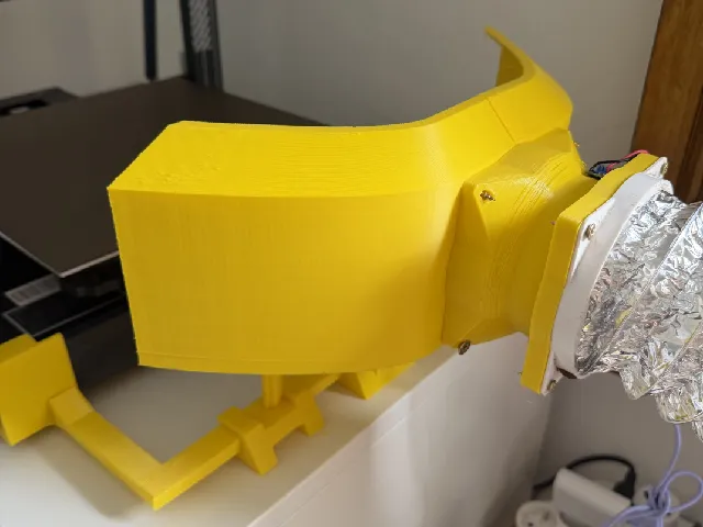 Neptune 4 plus - Chute adaptor for fan air extraction