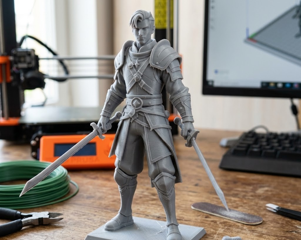 swordsman with 2 swords