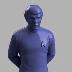 Vulcan Starfleet Officer Statue